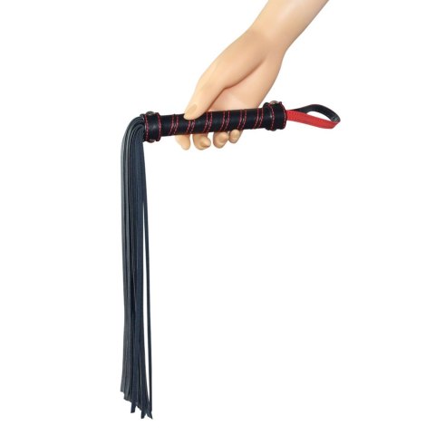 Efektowny skórzany pejcz do BDSM ostrych zabaw Efektowny skórzany pejcz do BDSM ostrych zabaw