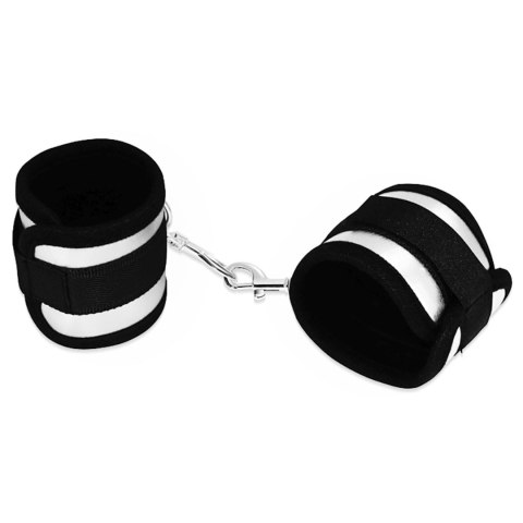 Luksusowe kajdanki do bondage mocne kolor czarny Luksusowe kajdanki do bondage mocne kolor czarny
