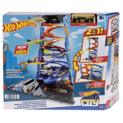 Hot Wheels City Wyścigowa wieża z transformacją Hot Wheels City Wyścigowa wieża z transformacją