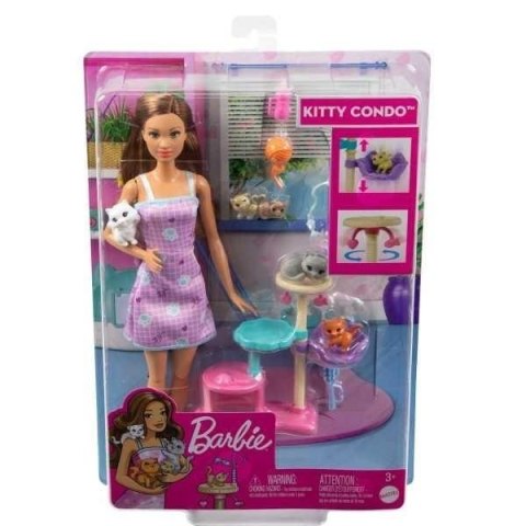 Barbie Lalka z kotkami Kocia wieża Barbie Lalka z kotkami Kocia wieża