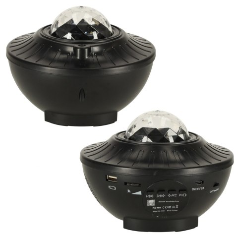 Projektor gwiazd lampka nocna kula LED bluetooth pilot Projektor gwiazd lampka nocna kula LED bluetooth pilot